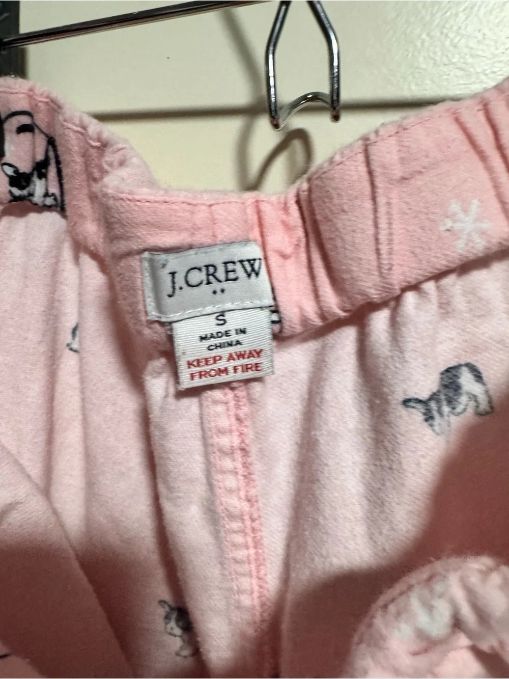 J. Crew Pink Dog-Print Lounge Pants - Picture 5 of 7